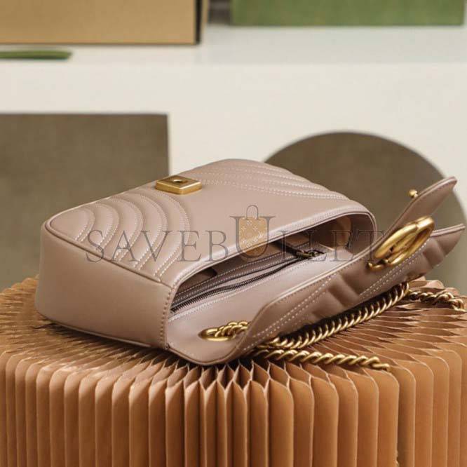 GUCCI MARMONT SMALL MATELASSE SHOULDER BAG 443497 (26*15*7cm)